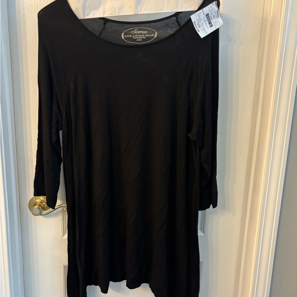 Soma Black Long Sleeve Women's Top